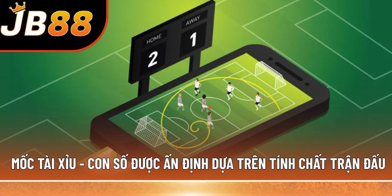 Mốc Tài xỉu - Con số được ấn định dựa trên tính chất trận đấu